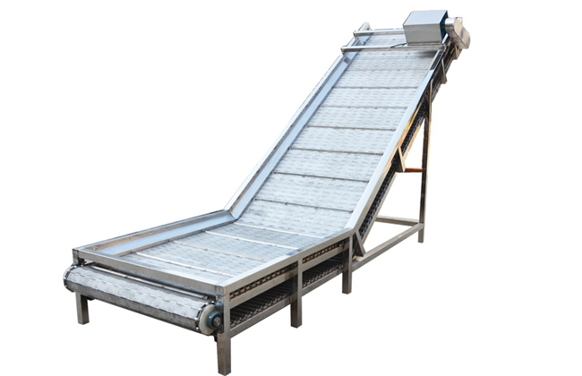 不同高度之間的輸送，可實(shí)現(xiàn)和其它輸送機(jī)之間的銜接